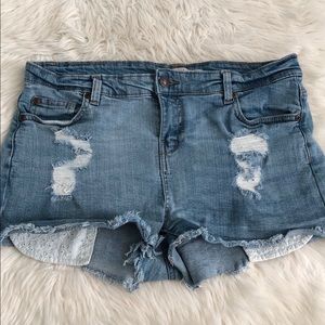 Distressed Jean Short Shorts
